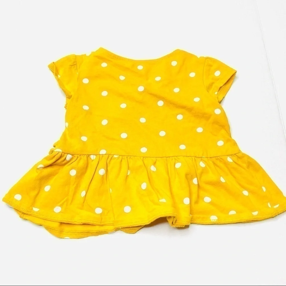OLD Navy Polka Dot Peplum Faux Wrap Top for Toddler Girls